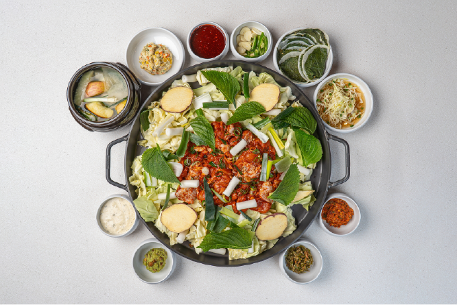 약고추장 철판 쫄탉갈비